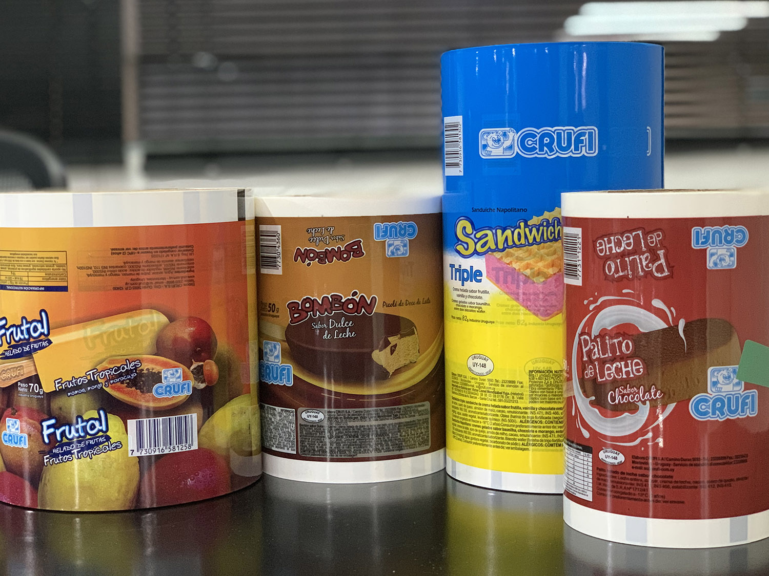 Amplia gama de productos laminados con todos los films que se utilizan en el mercado del embalaje flexible