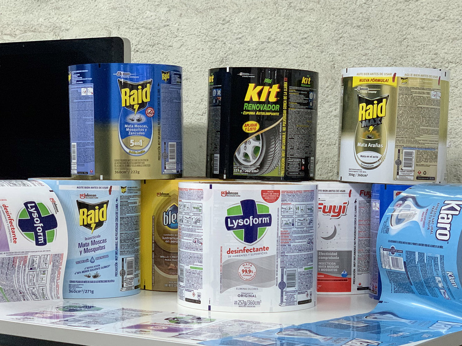 Etiquetas para decoración de aerosoles